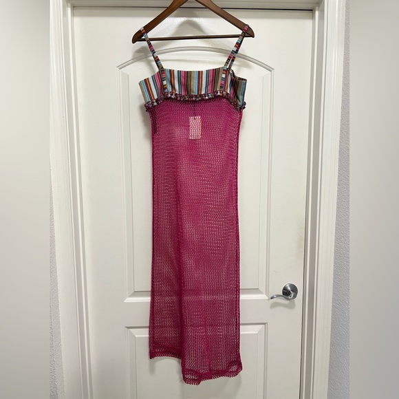 NWT Anim Miza Fishnet Beach Cover Up / Dress - Picture 7 of 13